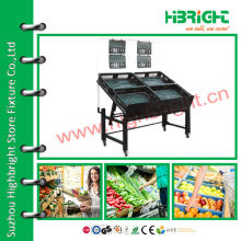2 tiers fruit and vegetable display rack